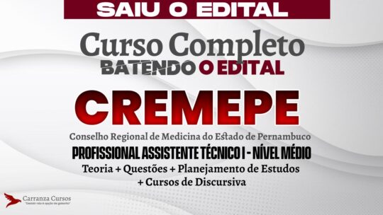 CREMEPE - Curso Completo - Cargo Profissional Assistente Técnico I