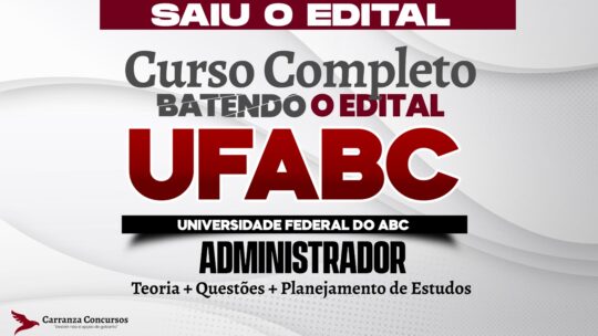 UFABC - Curso Completo - Administrador
