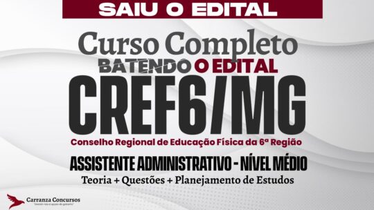 CREF6 - Curso Completo - Assistente Administrativo (Nível Médio)