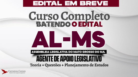 AL MS - CURSO COMPLETO - Agente de Apoio Legislativo e Assistente Legislativo