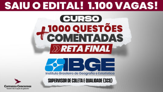 IBGE - 1000 Questões Comentadas - Supervisor de Coleta e Qualidade (SCQ)