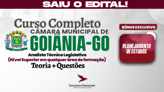 Câmara Municipal de Goiânia GO - Analista Técnico Legislativo