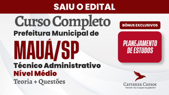 MAUÁ/SP - Curso Completo - Técnico Administrativo