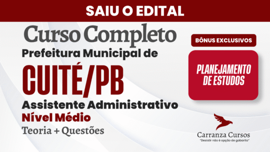 CUITÉ/PB - Curso Completo - Assistente Administrativo