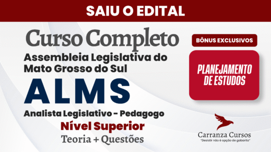 ALMS - Curso Completo - Analista Legislativo Pedagogo
