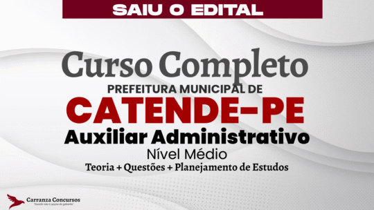 CATENDE PE - Curso Completo - Auxiliar Administrativo
