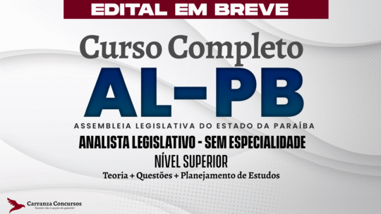 ALPB - Curso Completo - Analista Legislativo Sem Especialidade