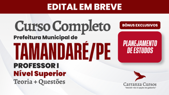 Tamandaré PE - Curso Completo - Professor I