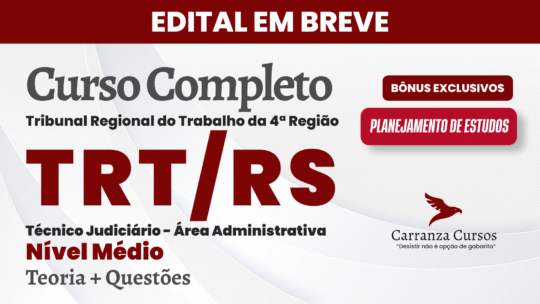 TRT RS - Curso Completo - Técnico Judiciário Área Administrativa