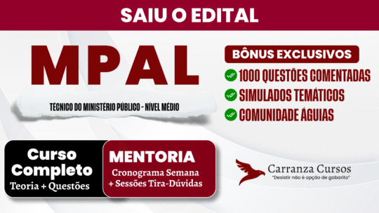 MPAL – Curso Completo – Técnico Do Ministério Público