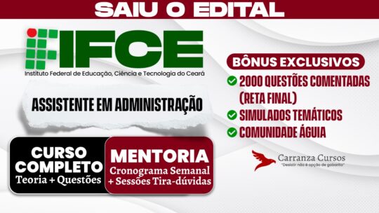 IFCE - Curso Completo - Assistente em Administração