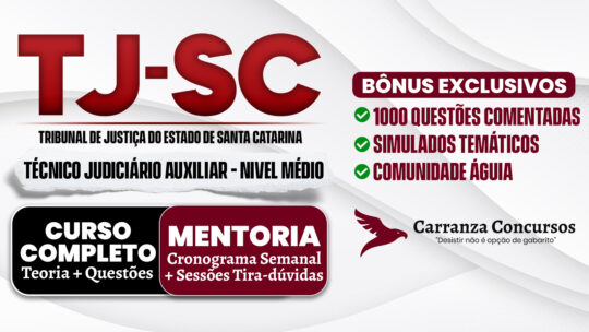 TJSC - Curso Completo - Técnico Judiciário Auxiliar