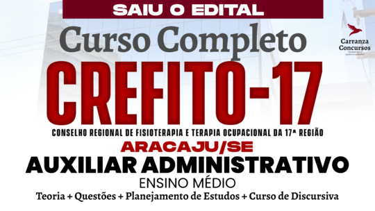 CREFITO 17 – Curso Completo – Auxiliar Administrativo