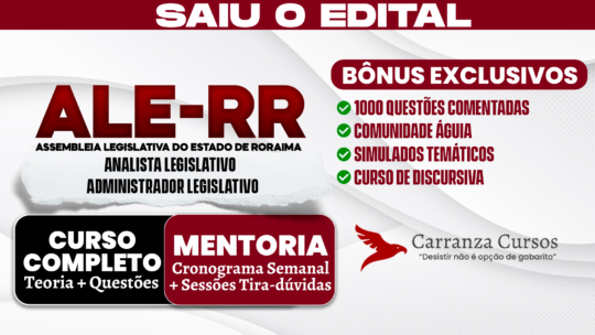 ALE RR - Curso Completo - Analista Legislativo Administrador Legislativo