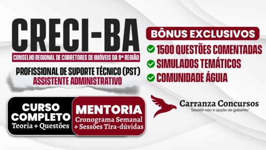 CRECI/BA - Curso Completo - Profissional de Suporte Técnico (PST) Assistente Administrativo