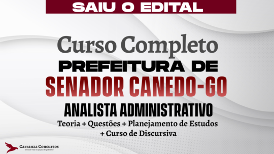 Senador Canedo (GO) - Curso Completo - Analista Administrativo