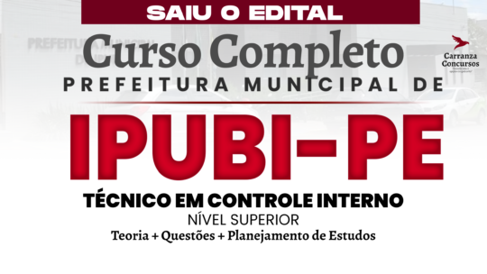 IPUBI/PE - Curso Completo - Técnico em Controle Interno