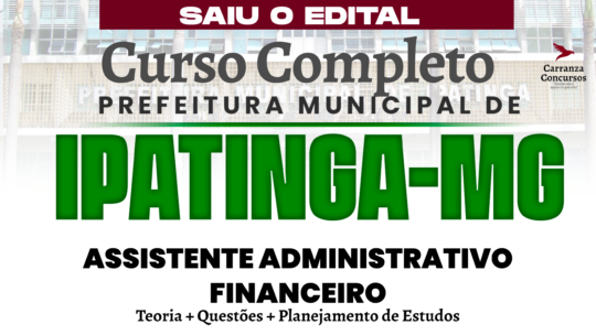 IPATINGA (MG) - Curso Completo - Assistente Administrativo