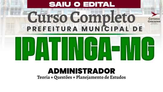 PARACATU (MG) - Curso Completo - Administrador