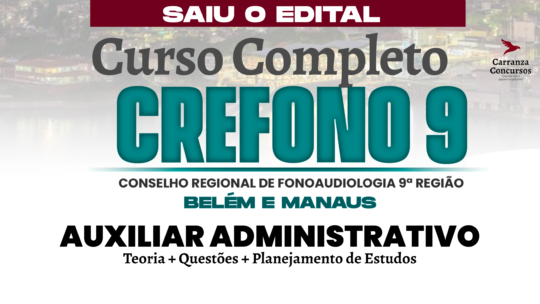CREFONO 9 - Curso Completo - Auxiliar Administrativo