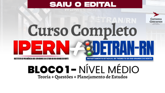 DETRAN RN + IPERN - CURSO COMBO - BLOCO 1