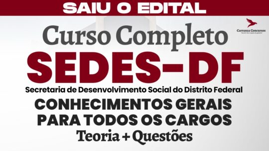 SEDES/DF - Conhecimentos Gerais