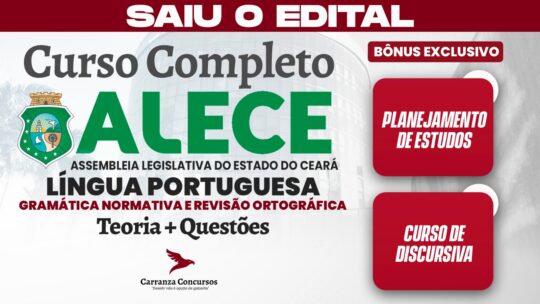 ALECE - Curso Completo - Língua Portuguesa | Gramática Normativa e Revisão Ortográfica