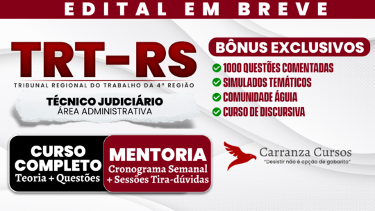 TRT RS - Curso Completo - Técnico Judiciário Área Administrativa