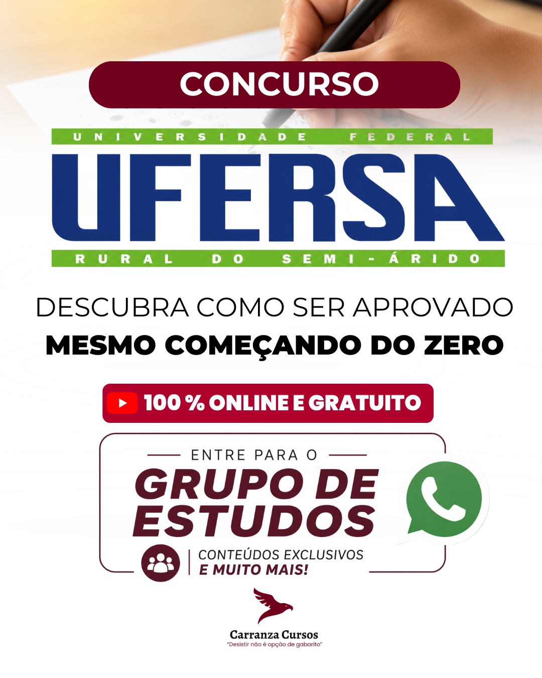 Concurso UFERSA — Universidade Federal Rural do Semi-Árido — Carranza Cursos